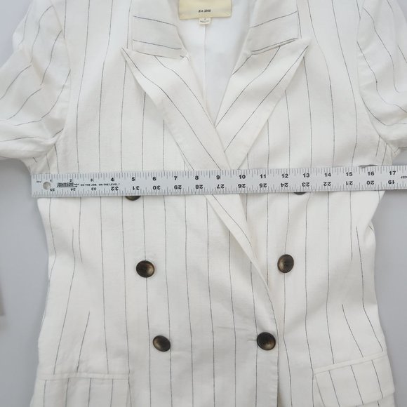 L'AGENCE Brea Blazer in Ivory & Black in Size 2 - Picture 13 of 16
